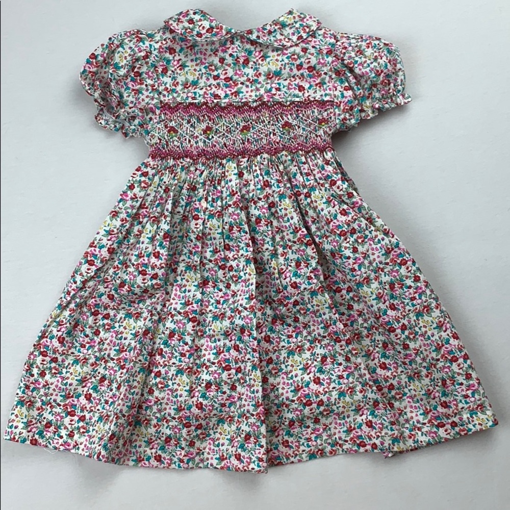 Liberty Print Hand Smocked Dress